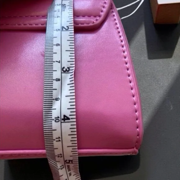 CXL by Christian Lacroix Laine Matte Patent Crossbody Pink NWT Barbiecore - Picture 6 of 9